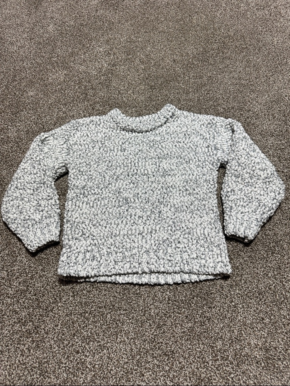 Cat & Jack Kids Chunky Knit Pullover - Light Gray